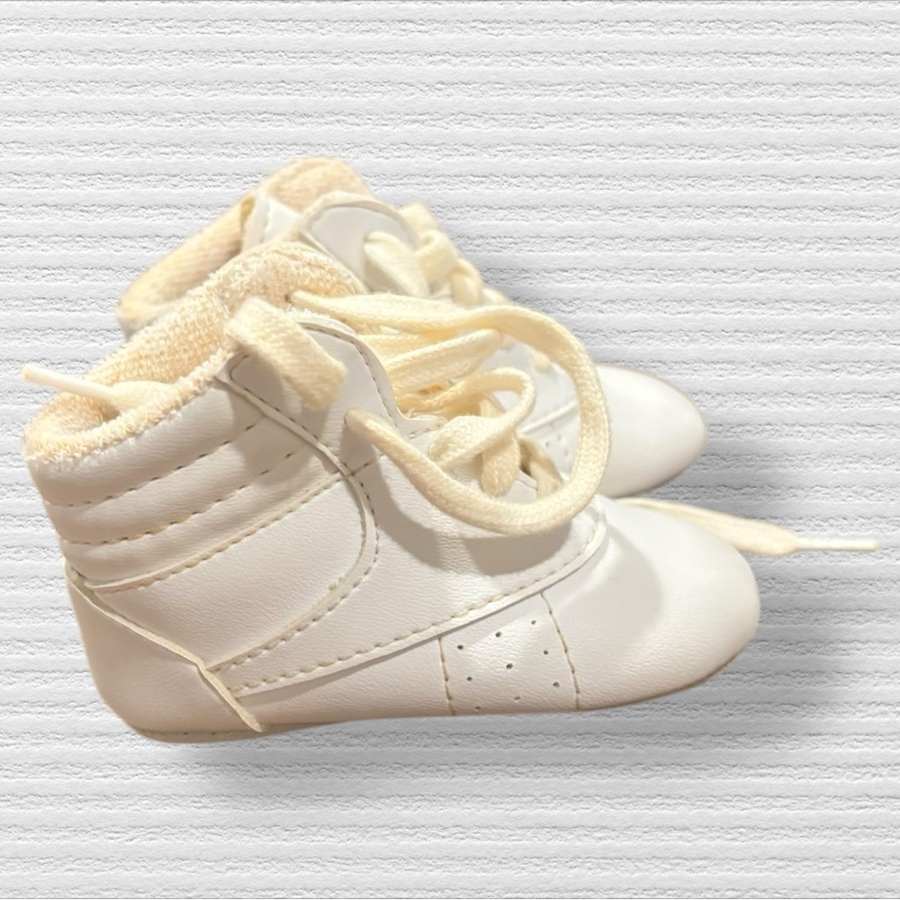 Vintage Hightop Soft Sole Baby Shoes